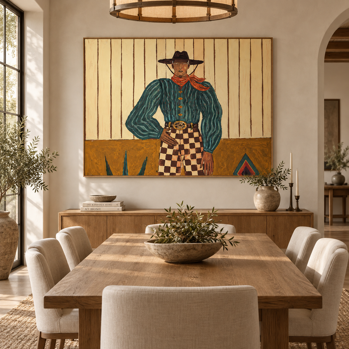 SOLORART Vintage Americana Art | Structured Serenity of the West