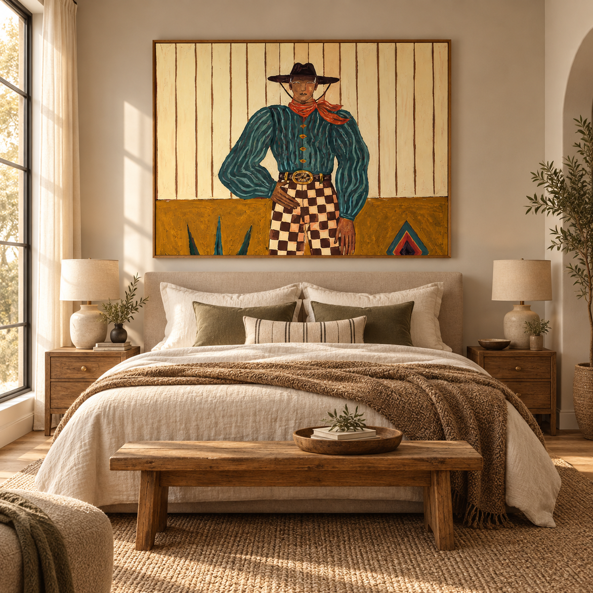 SOLORART Vintage Americana Art | Structured Serenity of the West