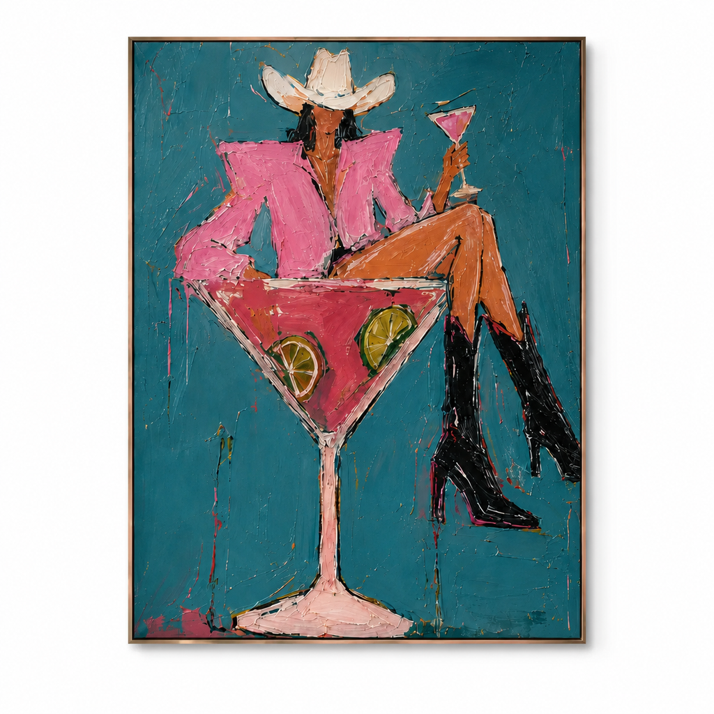 SOLORART POP Art | Teal Twilight and Pink Spirits