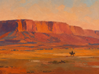 SOLORART Vintage Americana Art | The Final Trail Beneath the Butte