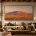 SOLORART Vintage Americana Art | The Final Trail Beneath the Butte