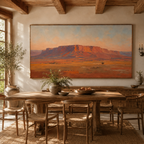 SOLORART Vintage Americana Art | The Final Trail Beneath the Butte