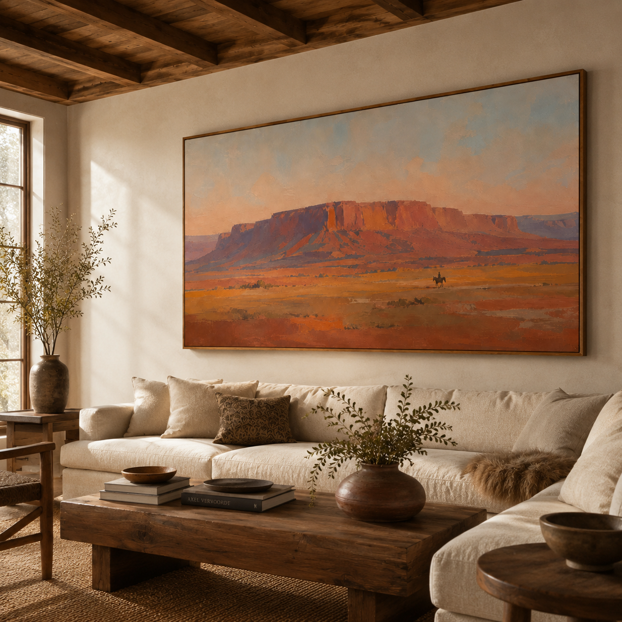 SOLORART Vintage Americana Art | The Final Trail Beneath the Butte