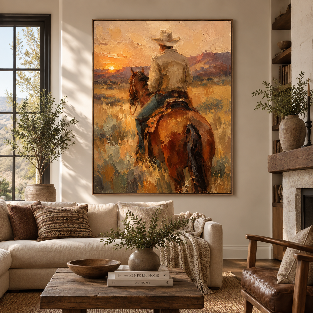 SOLORART Vintage Americana Art | The Hush of the Setting Sun
