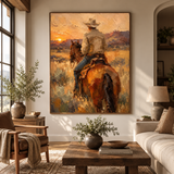 SOLORART Vintage Americana Art | The Hush of the Setting Sun