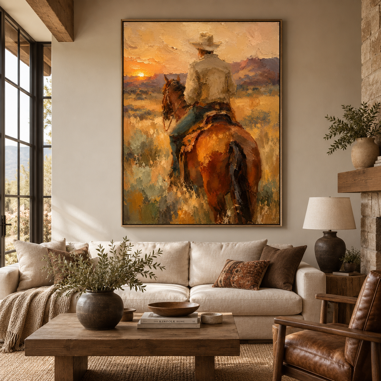 SOLORART Vintage Americana Art | The Hush of the Setting Sun