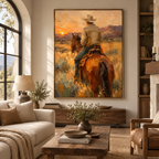 SOLORART Vintage Americana Art | The Hush of the Setting Sun