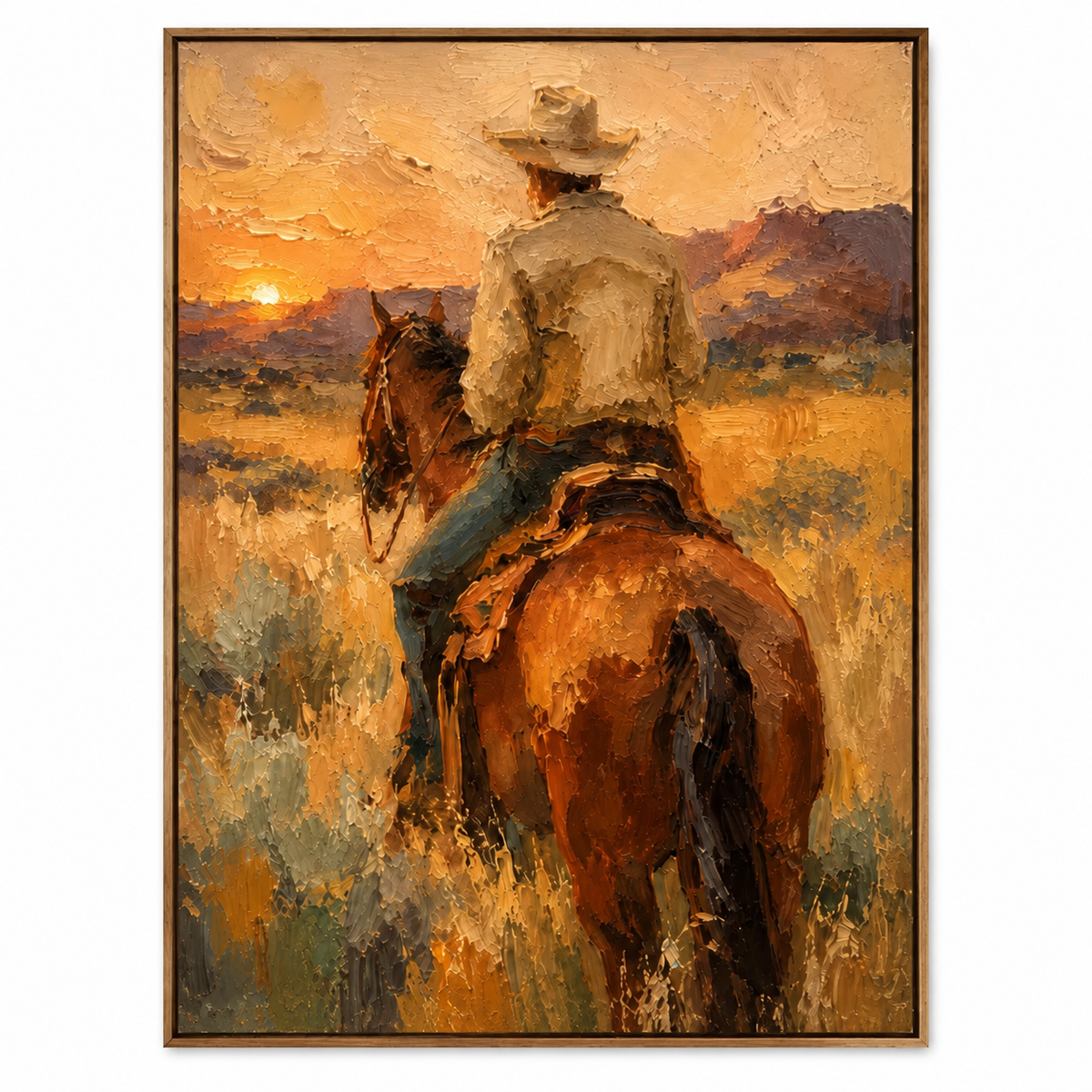 SOLORART Vintage Americana Art | The Hush of the Setting Sun
