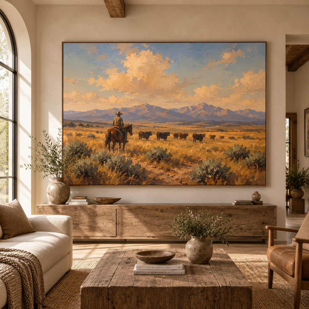 SOLORART Vintage Americana Art | The Quiet Gold of the Plains