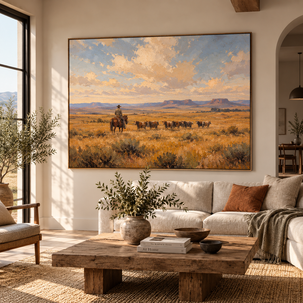 SOLORART Vintage Americana Art | The Quiet Gold of the Plains