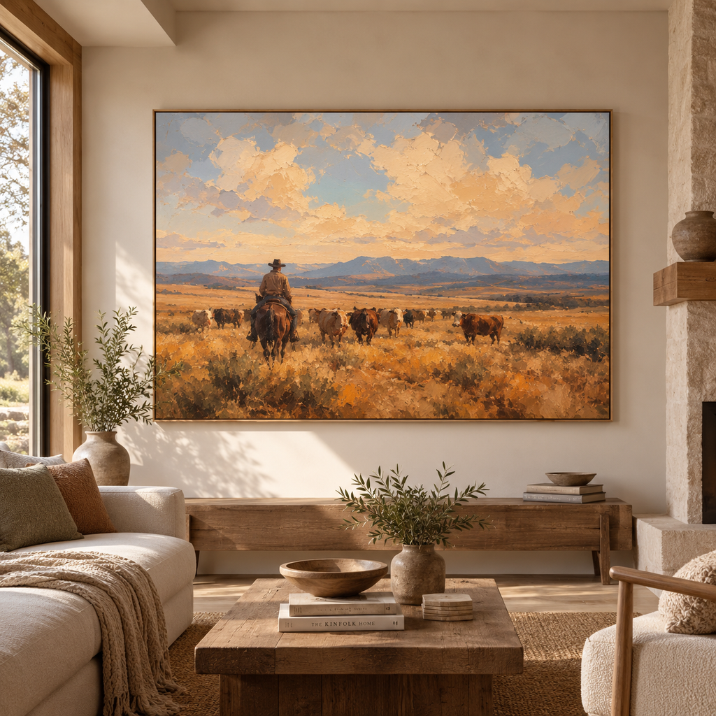 SOLORART Vintage Americana Art | The Quiet Gold of the Plains