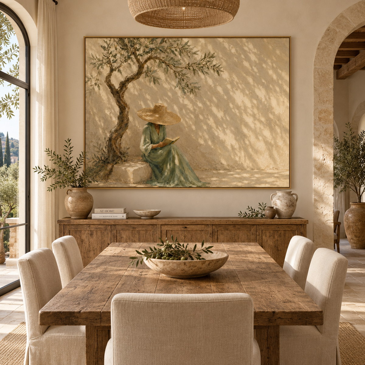 SOLORART Vintage Americana Art | The Quiet Study of Sunbeams