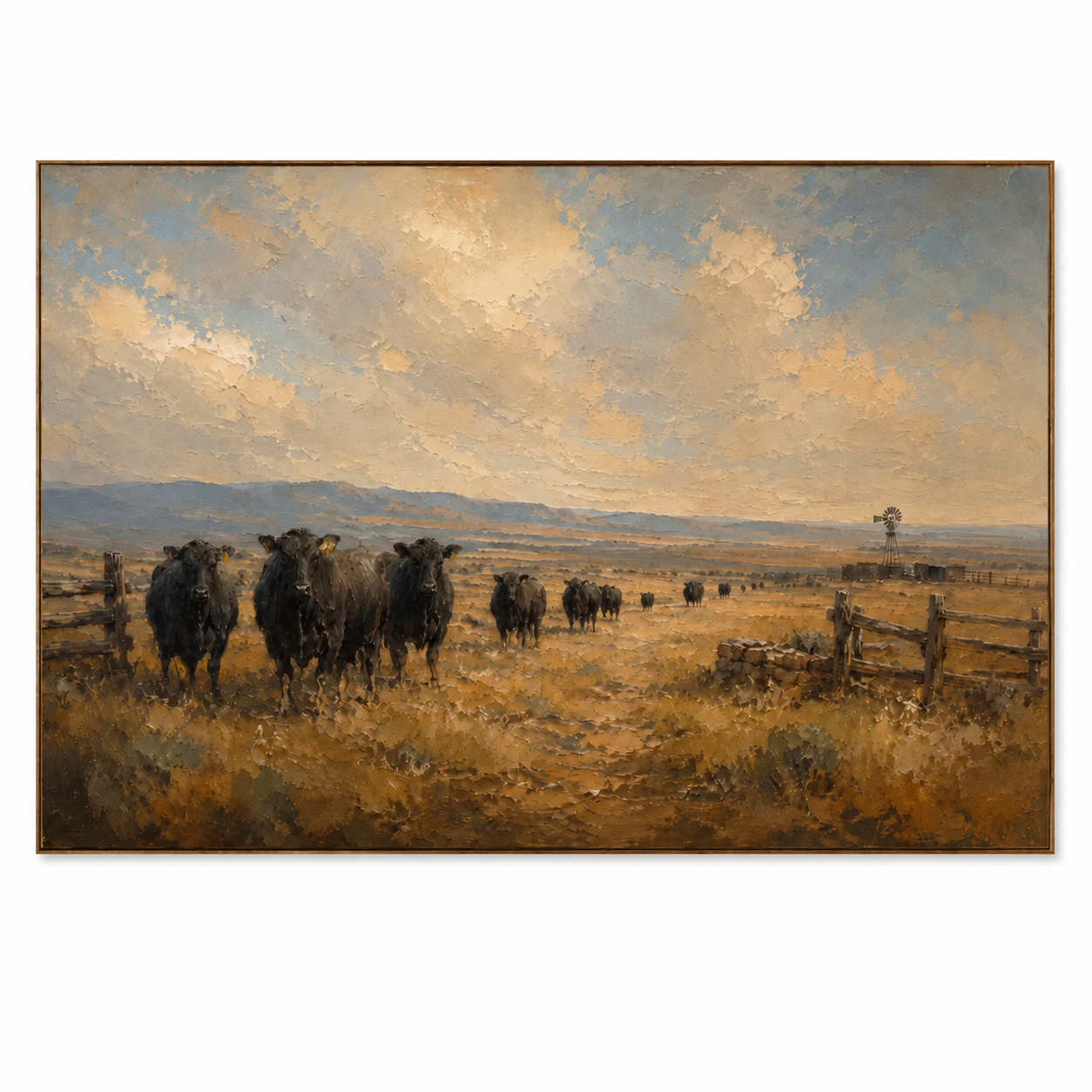 SOLORART Vintage Americana Art | The Silent Pastures of Yore
