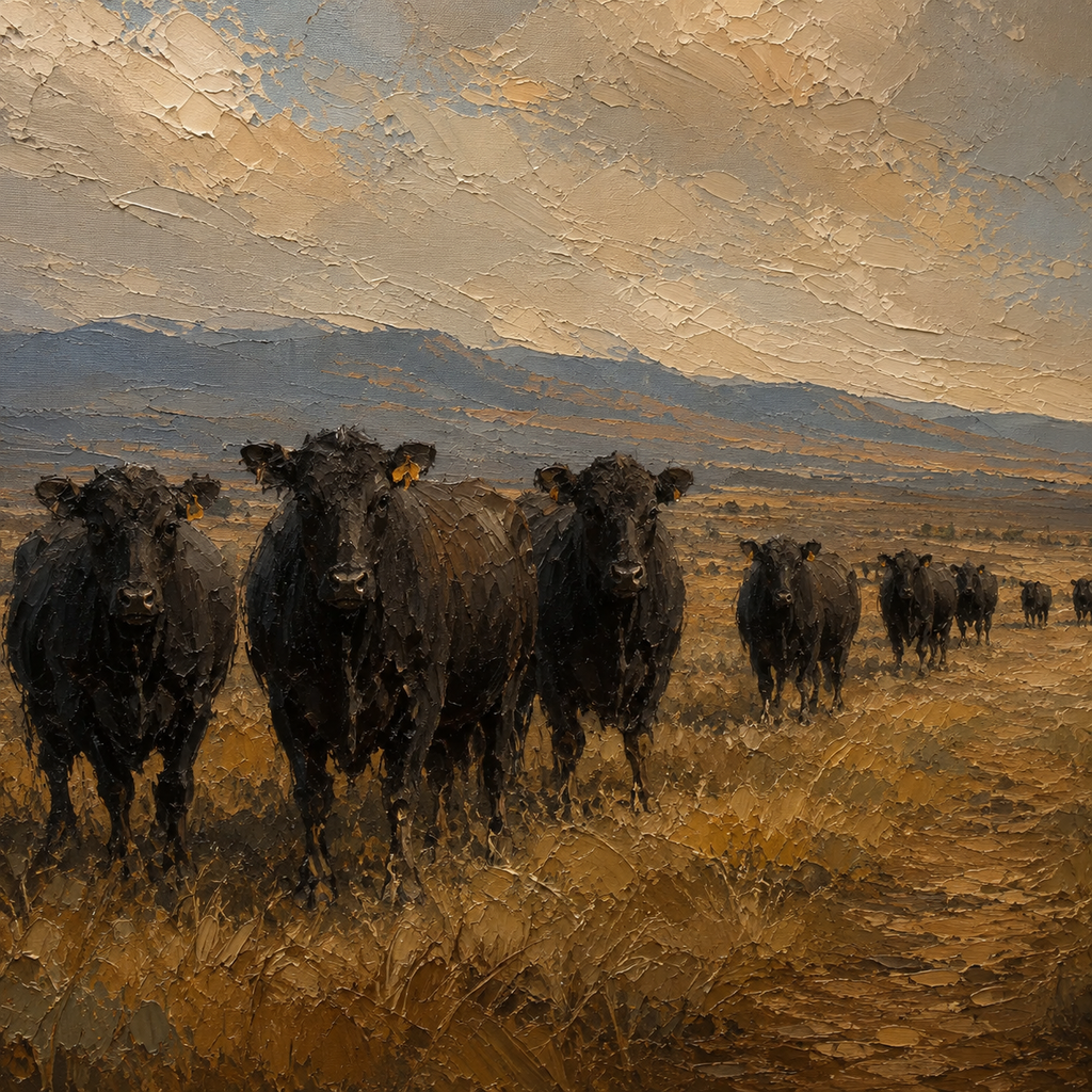 SOLORART Vintage Americana Art | The Silent Pastures of Yore