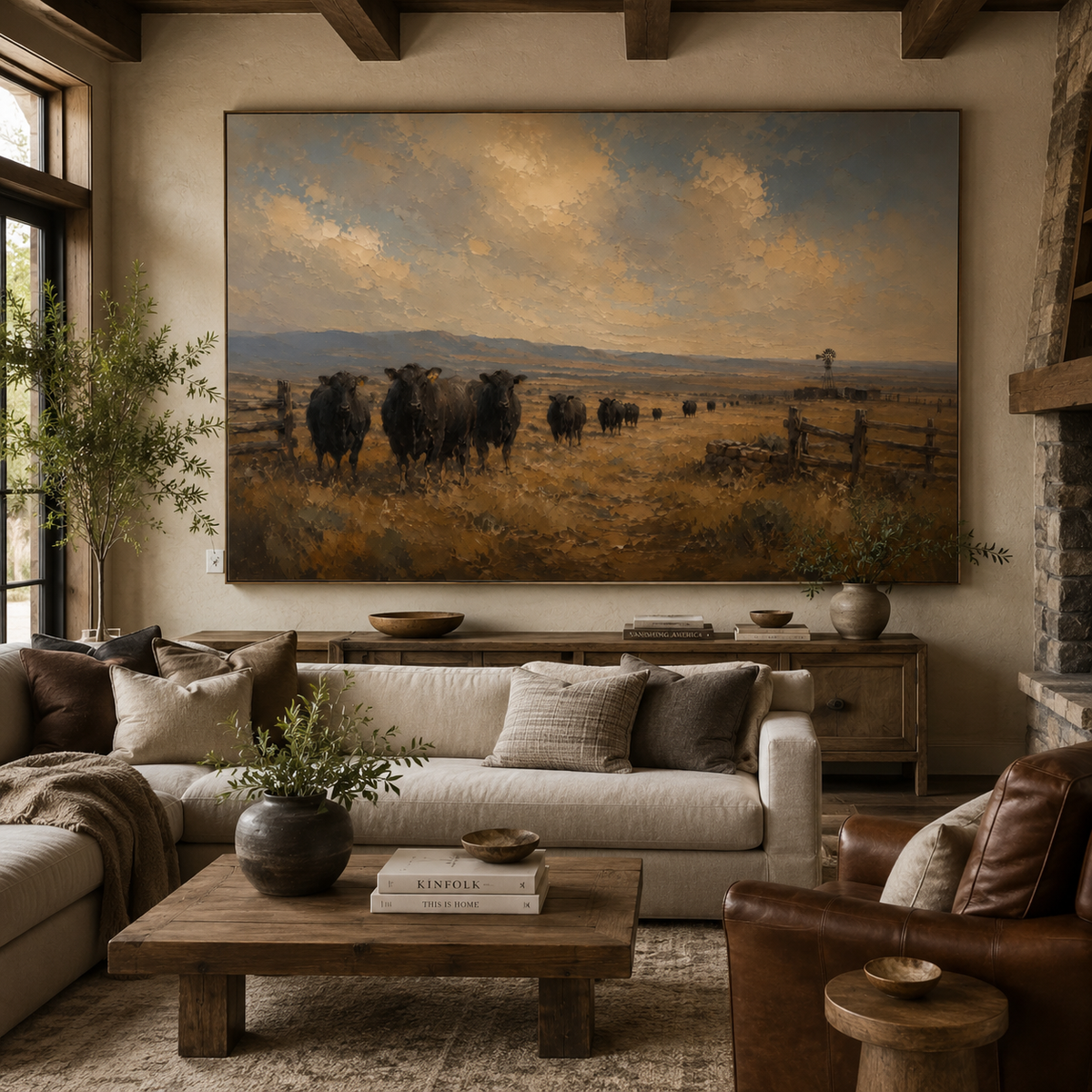 SOLORART Vintage Americana Art | The Silent Pastures of Yore