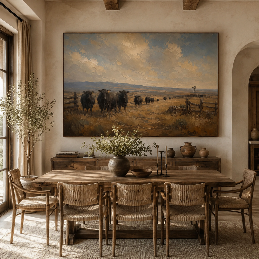 SOLORART Vintage Americana Art | The Silent Pastures of Yore