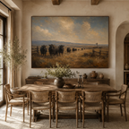 SOLORART Vintage Americana Art | The Silent Pastures of Yore