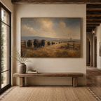SOLORART Vintage Americana Art | The Silent Pastures of Yore