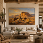 SOLORART Vintage Americana Art | The Timeless Vigil of the Rocks