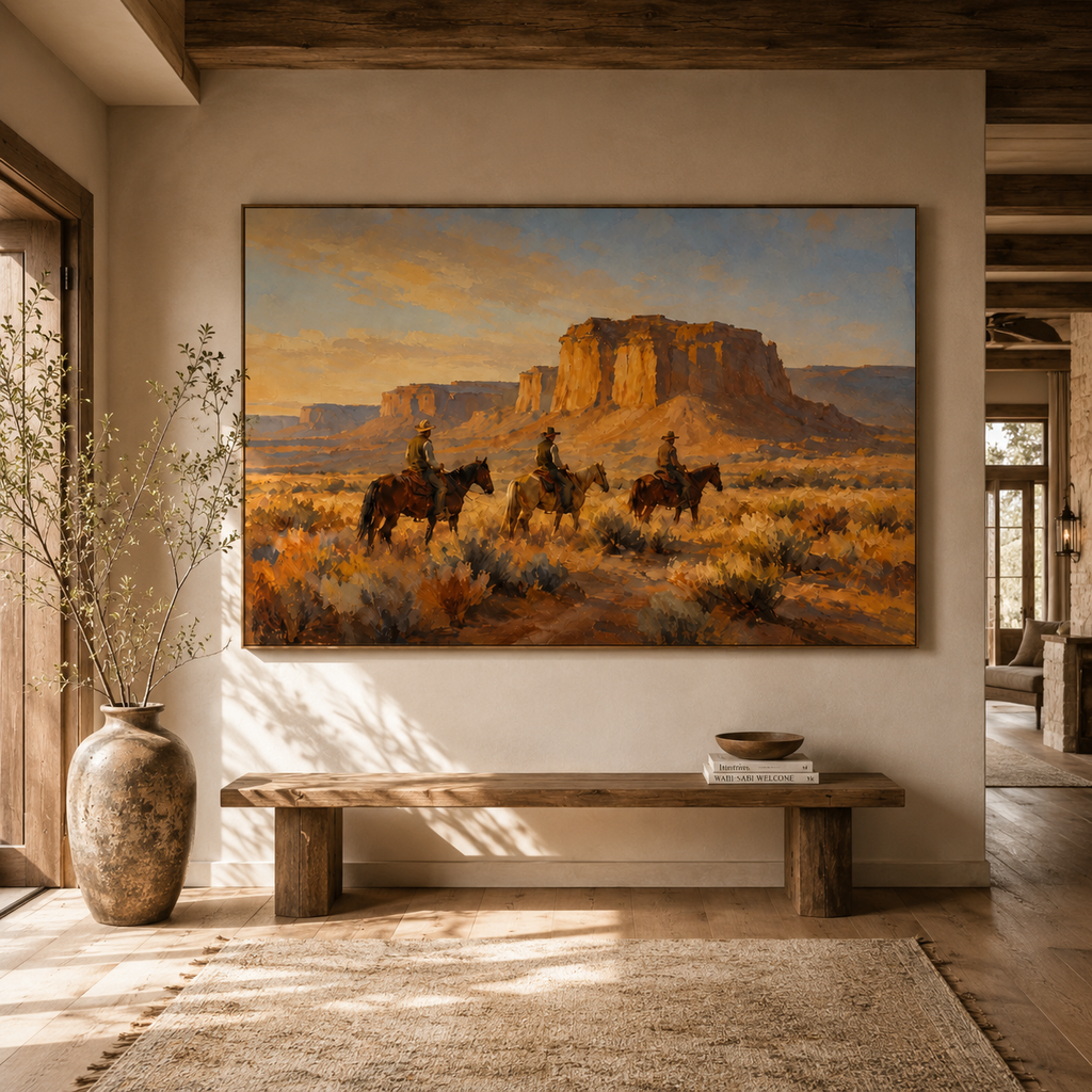 SOLORART Vintage Americana Art | The Timeless Vigil of the Rocks