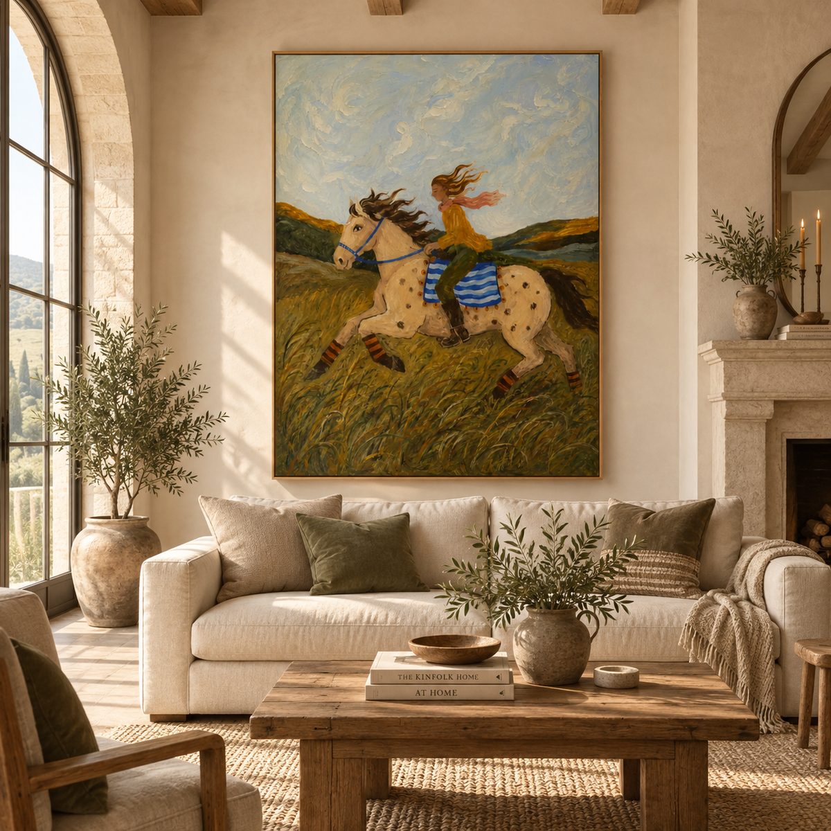 SOLORART Vintage Americana Art | The Wind Whispers Her Freedom