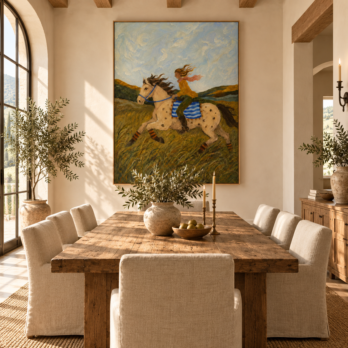 SOLORART Vintage Americana Art | The Wind Whispers Her Freedom