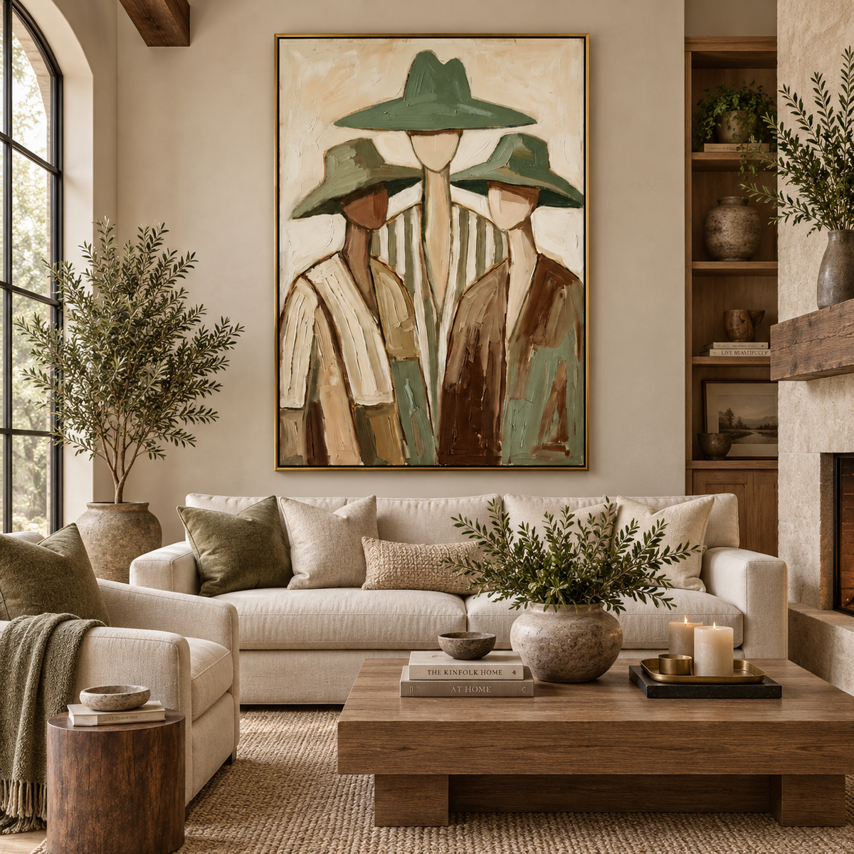 SOLORART Vintage Americana Art | Three Companions