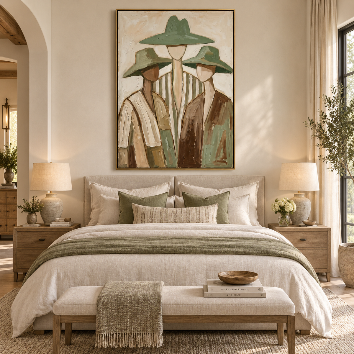 SOLORART Vintage Americana Art | Three Companions