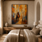 SOLORART Vintage Americana Art | Through the Golden Birch Silence