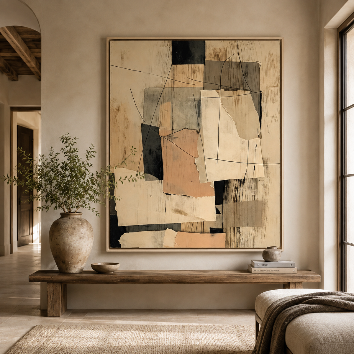 SOLORART Abstract Art | Torn Paper Layers