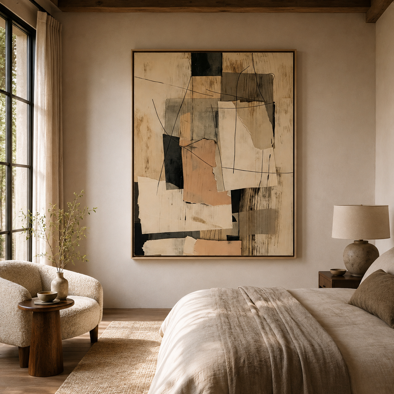 SOLORART Abstract Art | Torn Paper Layers
