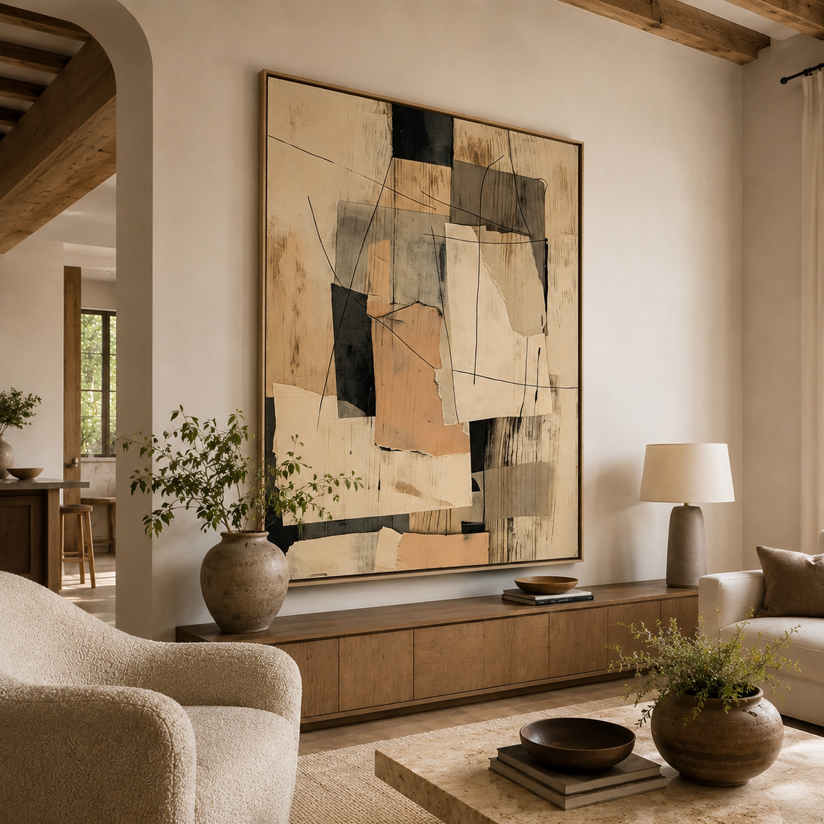 SOLORART Abstract Art | Torn Paper Layers