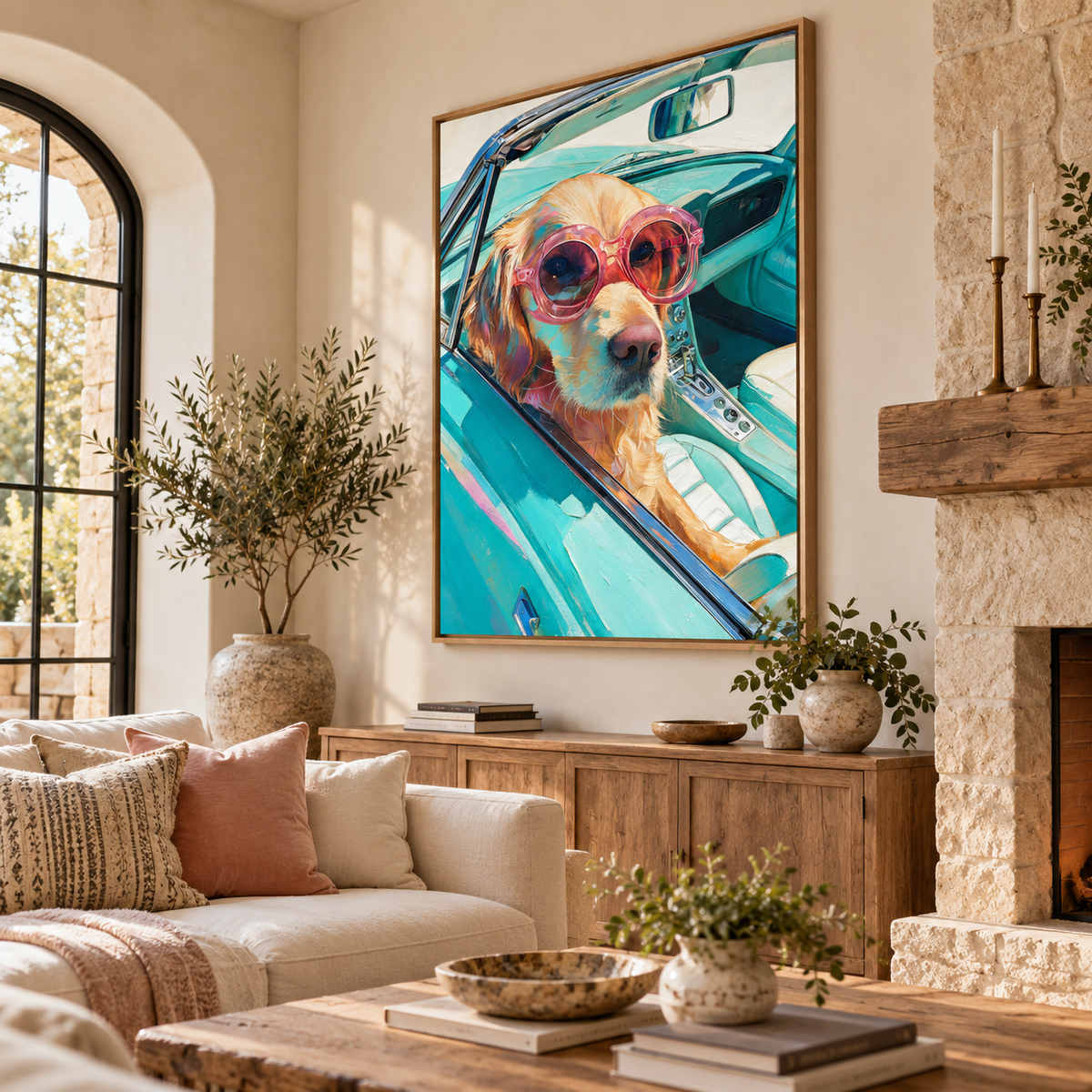 SOLORART POP Art | Turquoise Ride Companion