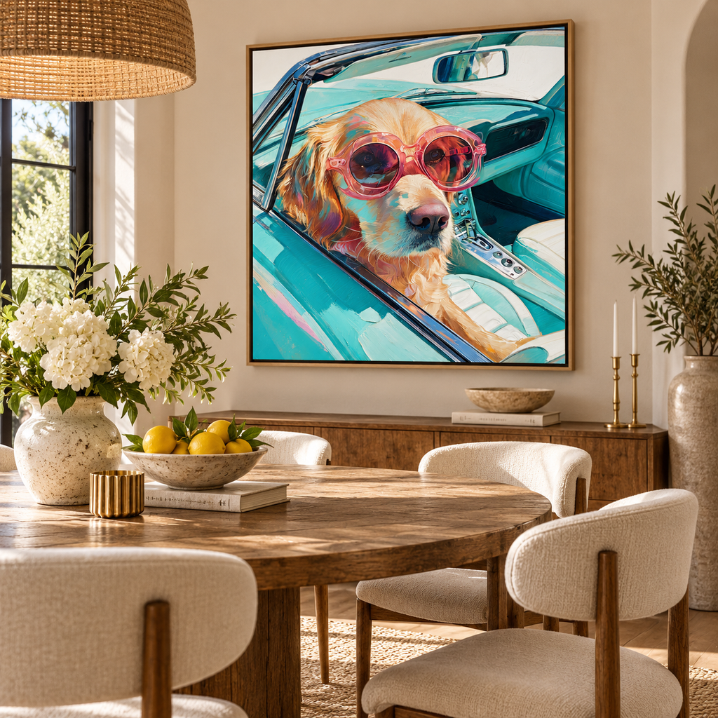 SOLORART POP Art | Turquoise Ride Companion