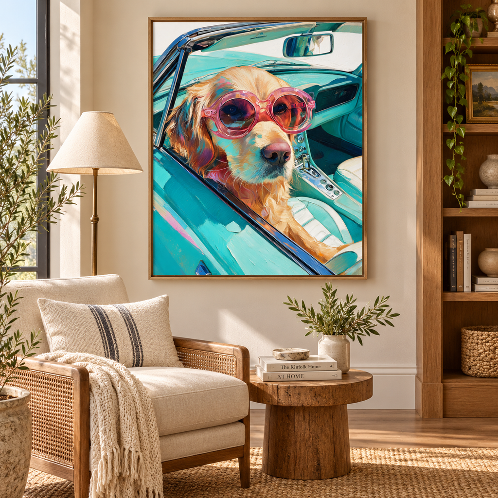SOLORART POP Art | Turquoise Ride Companion