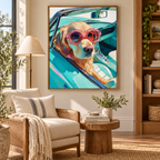 SOLORART POP Art | Turquoise Ride Companion