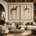 SOLORART Vintage Americana Art | Twin Bearings