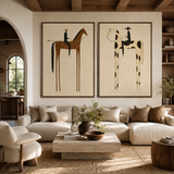 SOLORART Vintage Americana Art | Twin Bearings