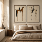 SOLORART Vintage Americana Art | Twin Bearings
