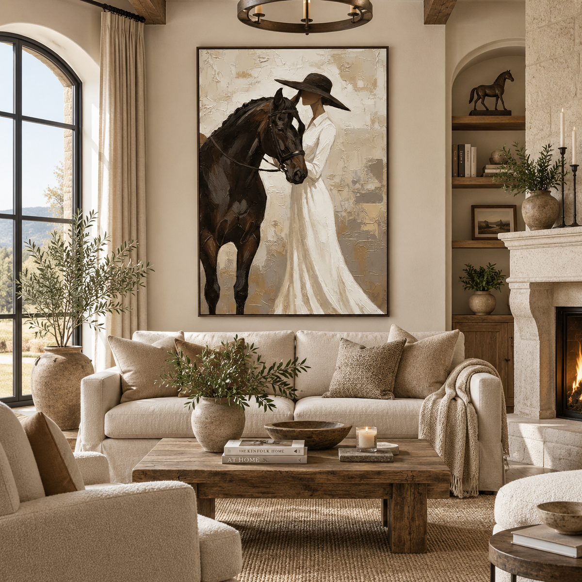 SOLORART Vintage Americana Art | Veiled Grace