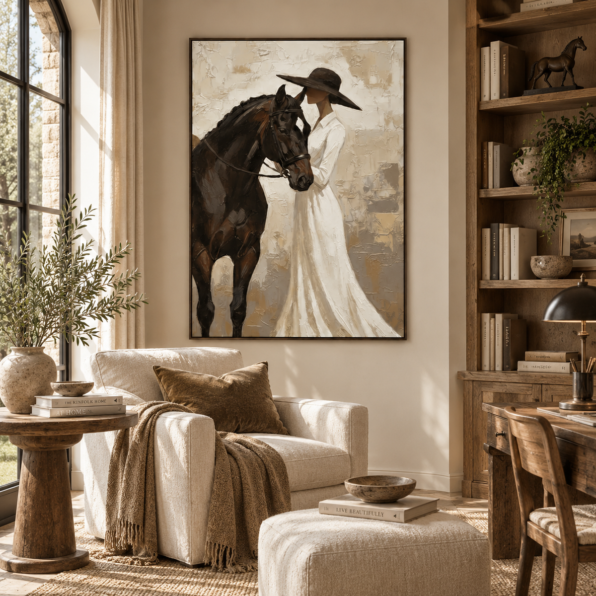 SOLORART Vintage Americana Art | Veiled Grace