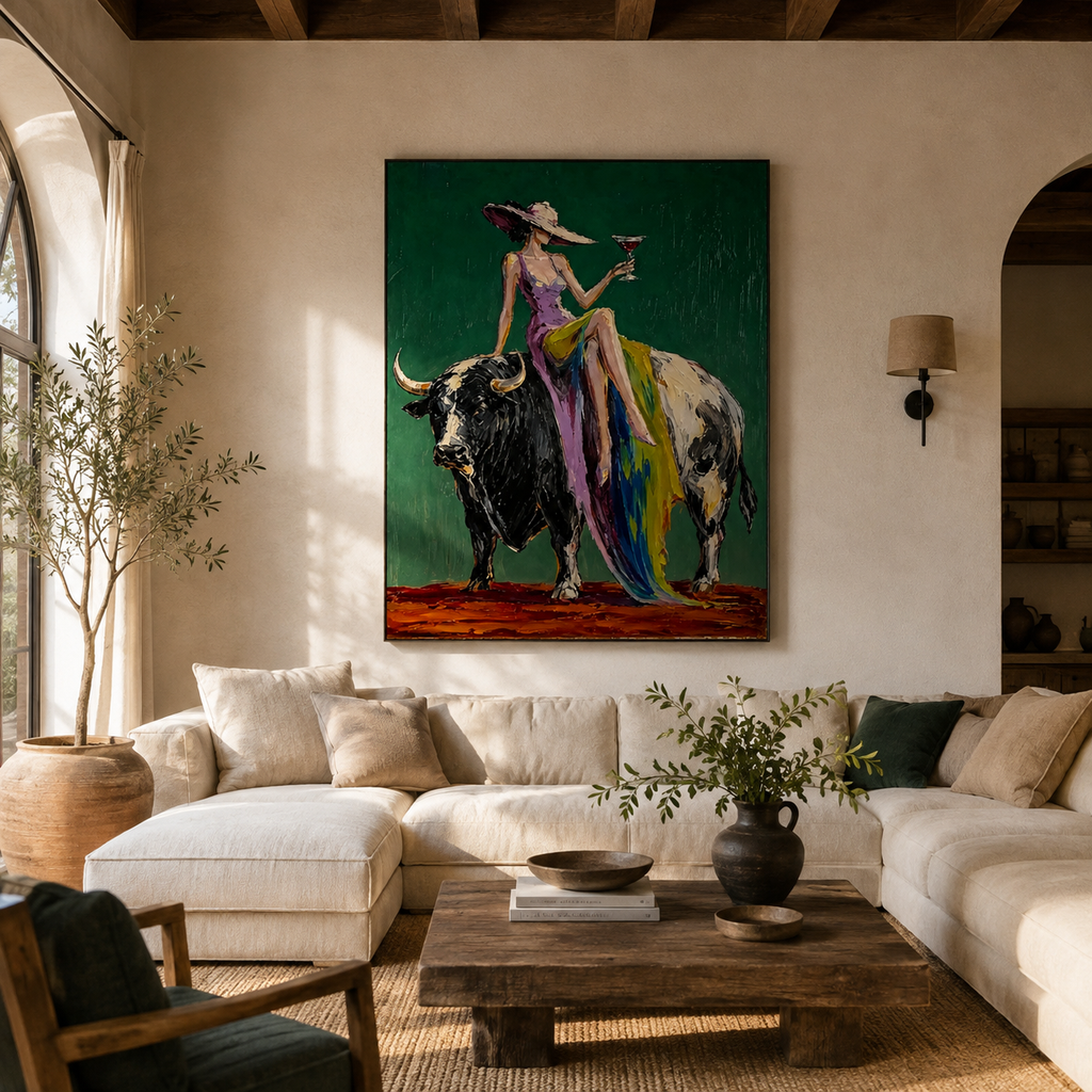 SOLORART POP Art | Velvet Dominion Beneath the Verdant Silence