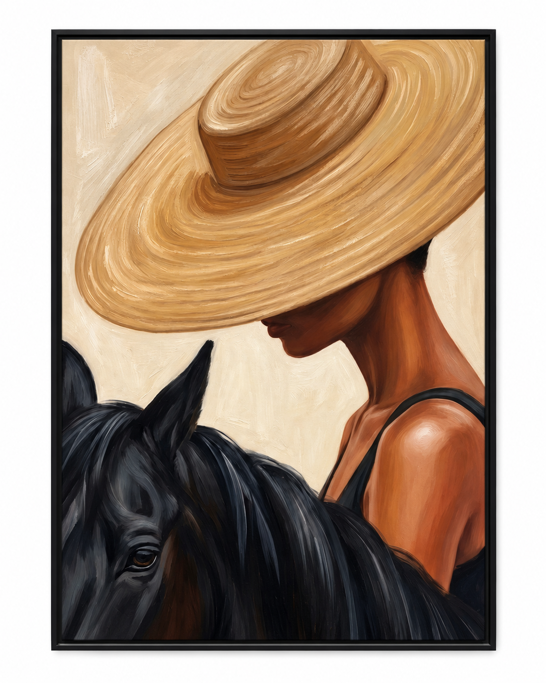 SOLORART Vintage Americana Art | Velvet Brim Muse