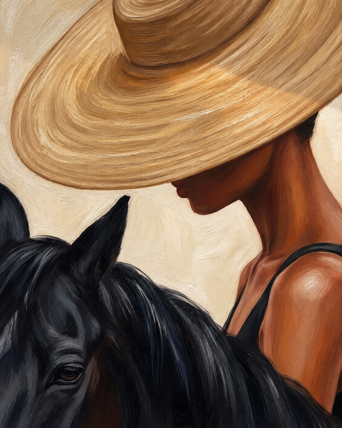 SOLORART Vintage Americana Art | Velvet Brim Muse
