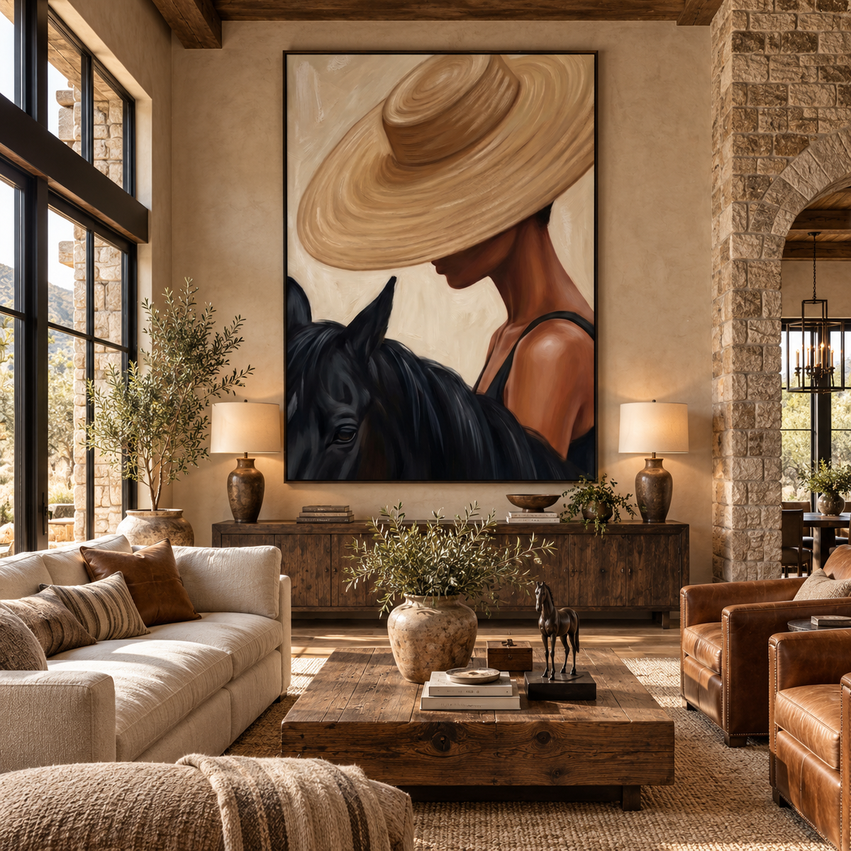 SOLORART Vintage Americana Art | Velvet Brim Muse