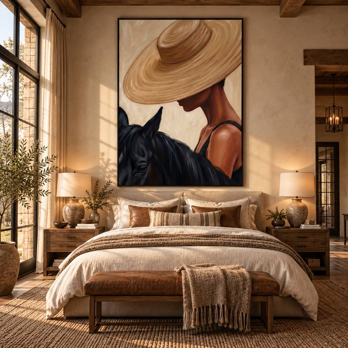 SOLORART Vintage Americana Art | Velvet Brim Muse