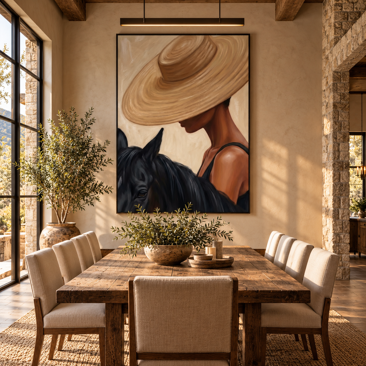 SOLORART Vintage Americana Art | Velvet Brim Muse