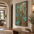 SOLORART Wabi-Sabi Art | Verdigris Branch Poem