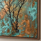SOLORART Wabi-Sabi Art | Verdigris Branch Poem