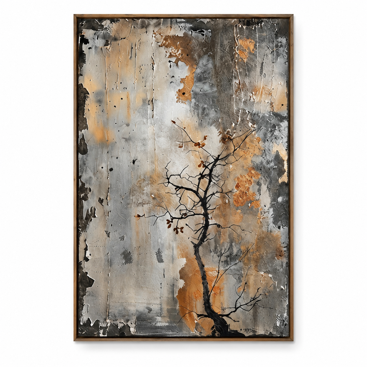SOLORART Wabi-Sabi Art | Weathered Quiet Bloom